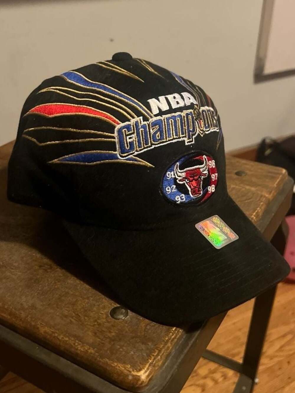 Vintage Starter Chicago Bulls 6-Time NBA Champions Hat 91-98